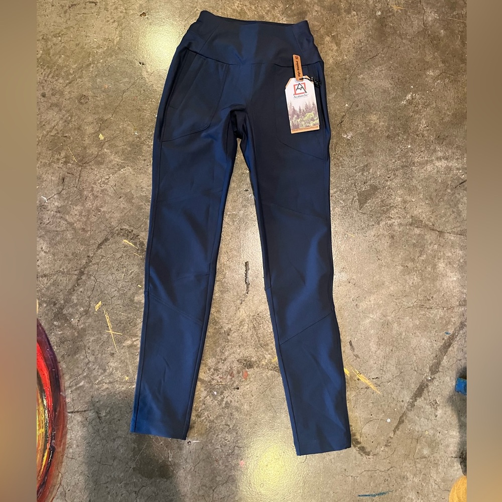 Avalanche Dark Blue High-Waisted Leggings